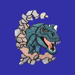 Grembiule scuola elementare blu bambino DINOSAURO