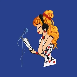Grembiuli bambina scuola elementare blu CANTANTE