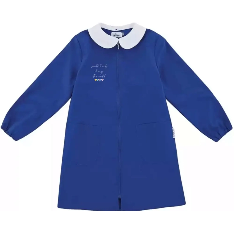 Grembiuli bambina scuola elementare blu CUORICINI Grembiuli bambina scuola elementare blu CUORICINI
