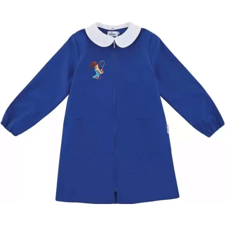 Grembiuli bambina scuola elementare blu TENNIS