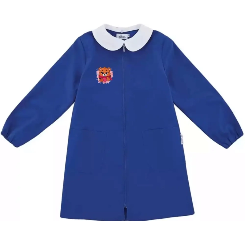 Grembiuli bambina scuola elementare blu ORSETTO Grembiuli bambina scuola elementare blu ORSETTO