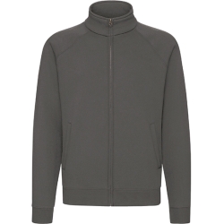 FELPA PREMIUM GRIGIO SCURO ZIP INTERA