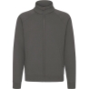 FELPA PREMIUM GRIGIO SCURO ZIP INTERA