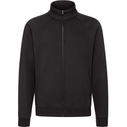 FELPA PREMIUM NERO ZIP INTERA