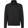 FELPA PREMIUM NERO ZIP INTERA